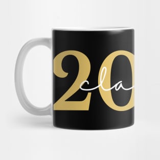 Class Of 2022. Simple Typography Gold and White Graduation 2022 Design. Mug